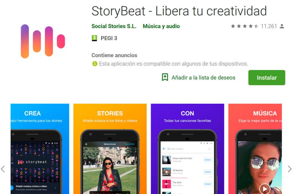 Aplicacion StoryBeat en Google Play Gratis para descargar sin virus