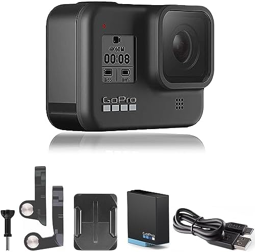 GoPro HERO8 Black, embalaje para comercio electrónico, cámara de acción digital impermeable con pantalla táctil 4K HD, vídeo 4K HD, fotos de 12 MP, estabilización de transmisión en vivo