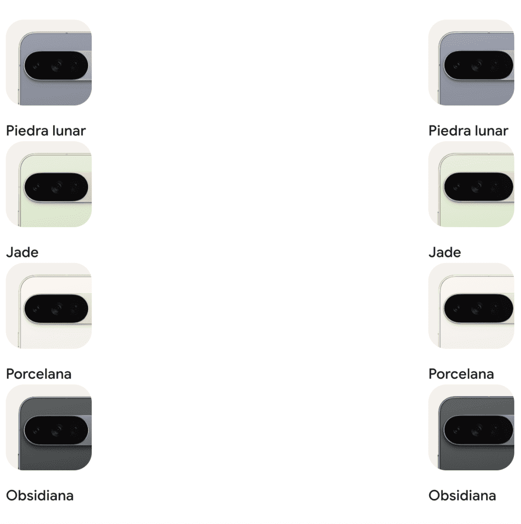 Colores disponibles Google Pixel 10 pro